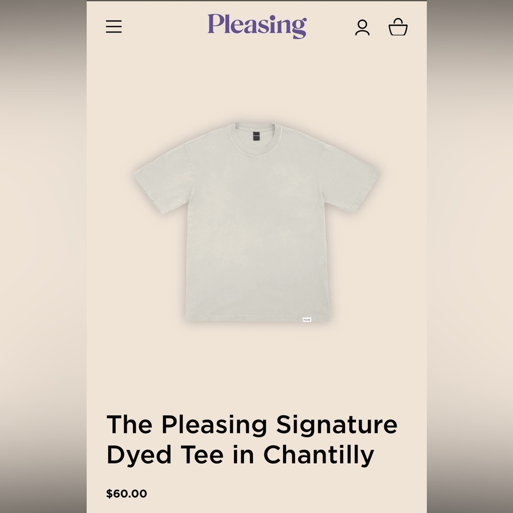 Harry Styles The Pleasing Signature Tee Chantilly